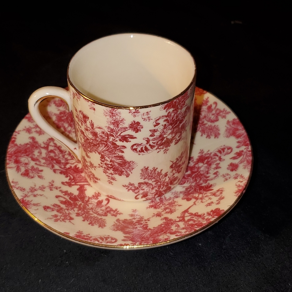 "A Special Place" Mini Cups and Saucers - Set of 4